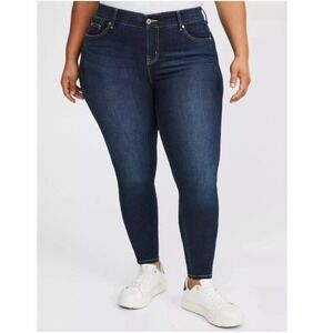 Torrid Bombshell Skinny Jeans 26R Dark Wash High Rise Premium Stretch